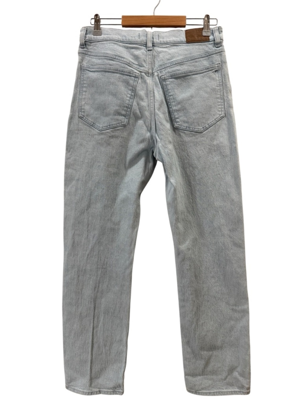 Madewell Light Blue High-Rise Straight-Leg Jeans - Picture 3 of 6